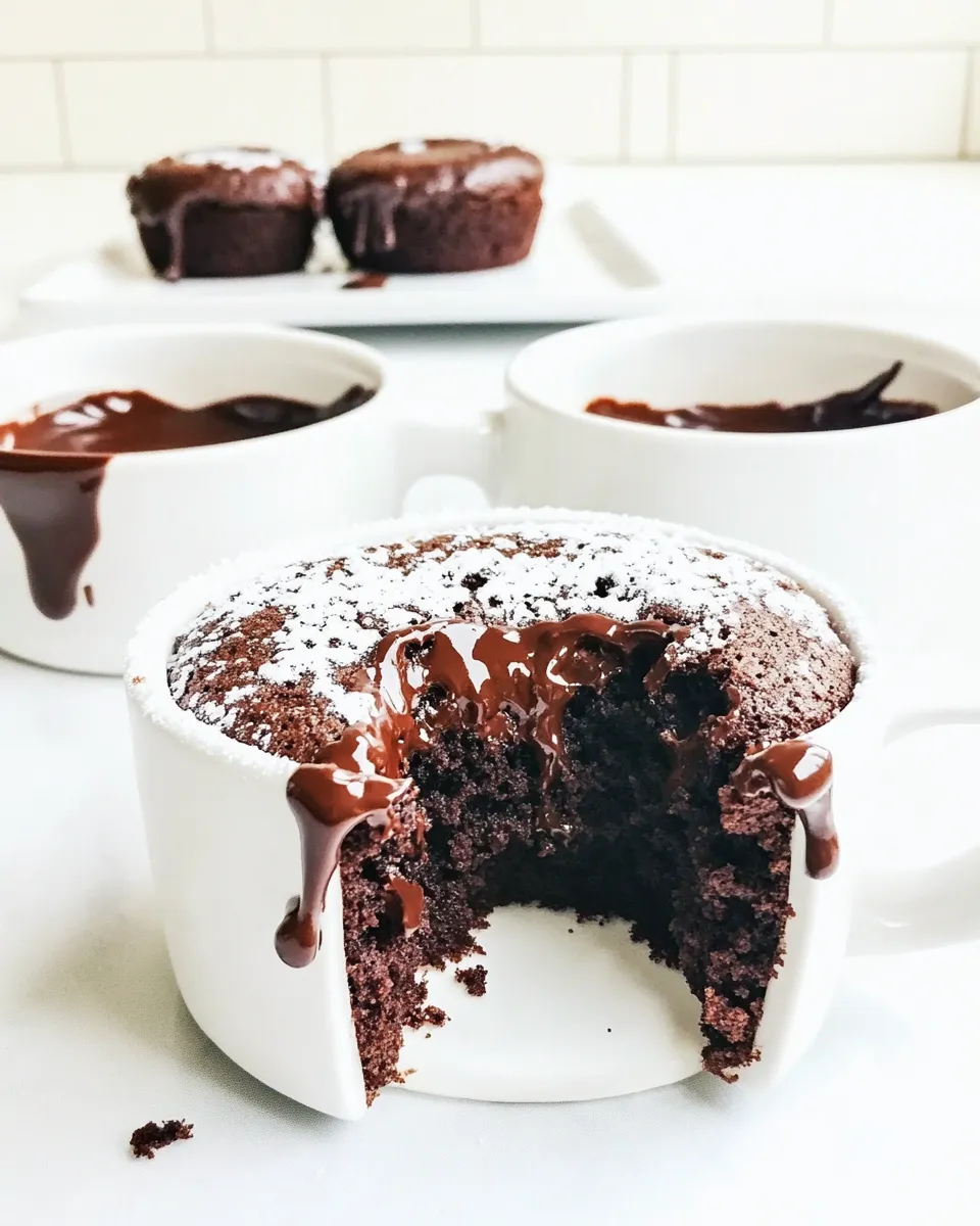 Easy Chocolate Molten Lava Mug Cake recipe photo