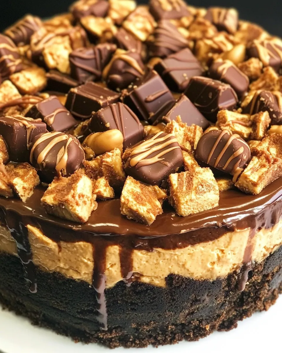 Delicious Chocolate Peanut Butter Cup Cheesecake dish photo