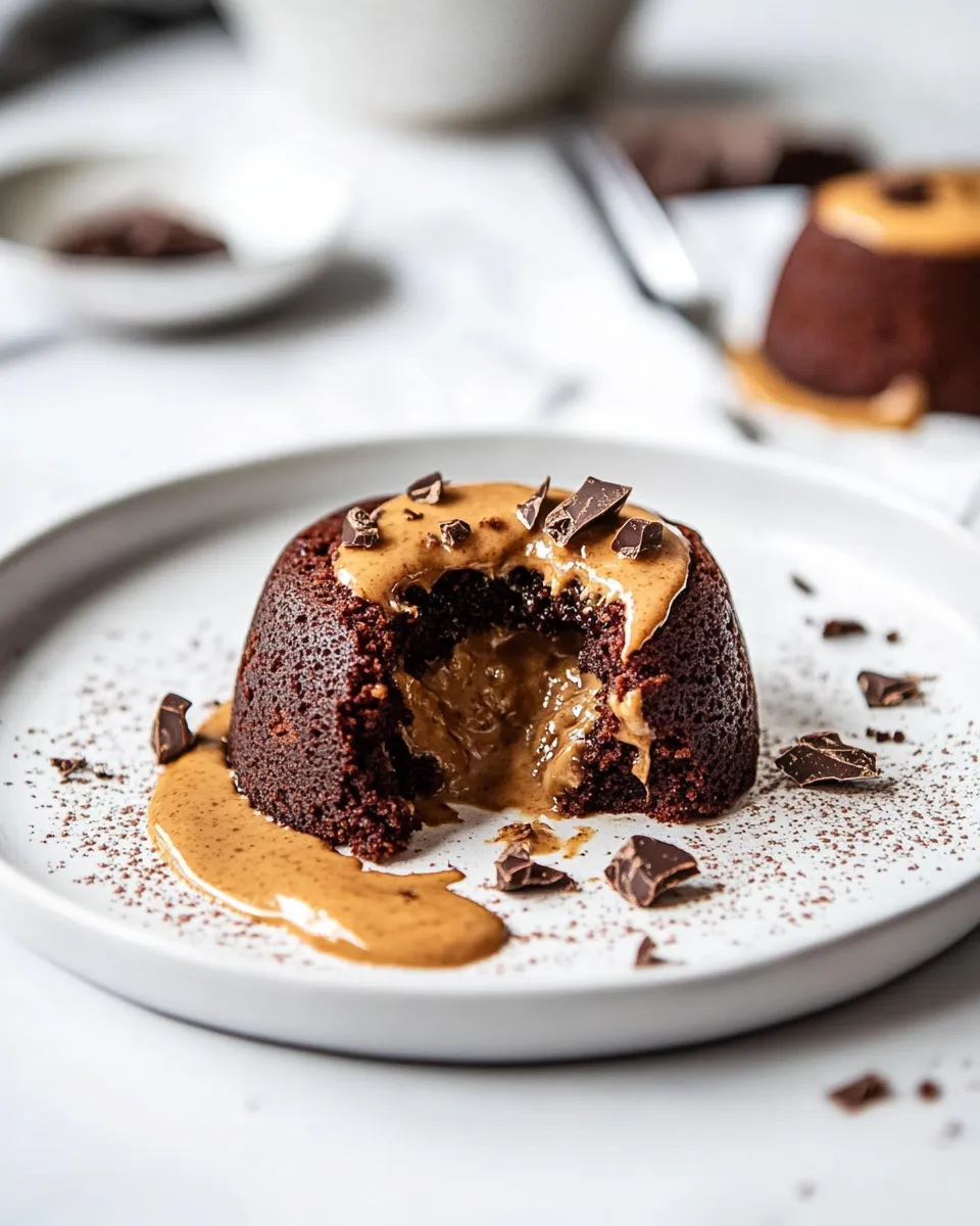 Classic Chocolate Peanut Butter Lava Cakes recipe image