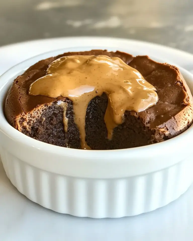 Homemade Chocolate Peanut Butter Souffle photo