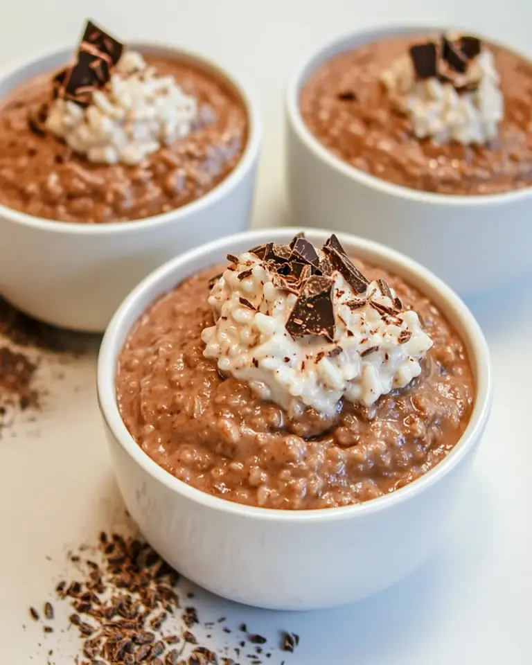 Homemade Chocolate Rice Pudding recipe photo