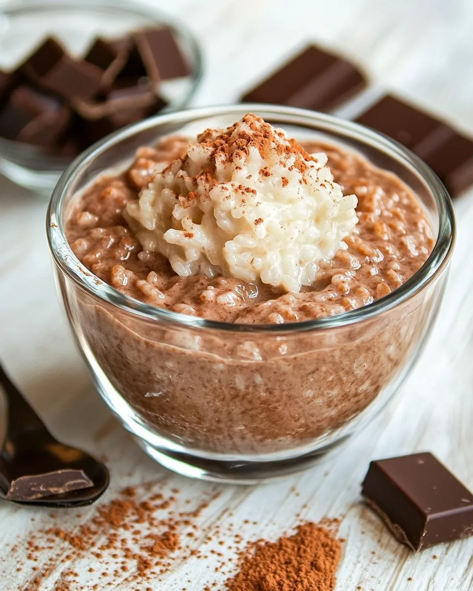 Easy Chocolate Rice Pudding image