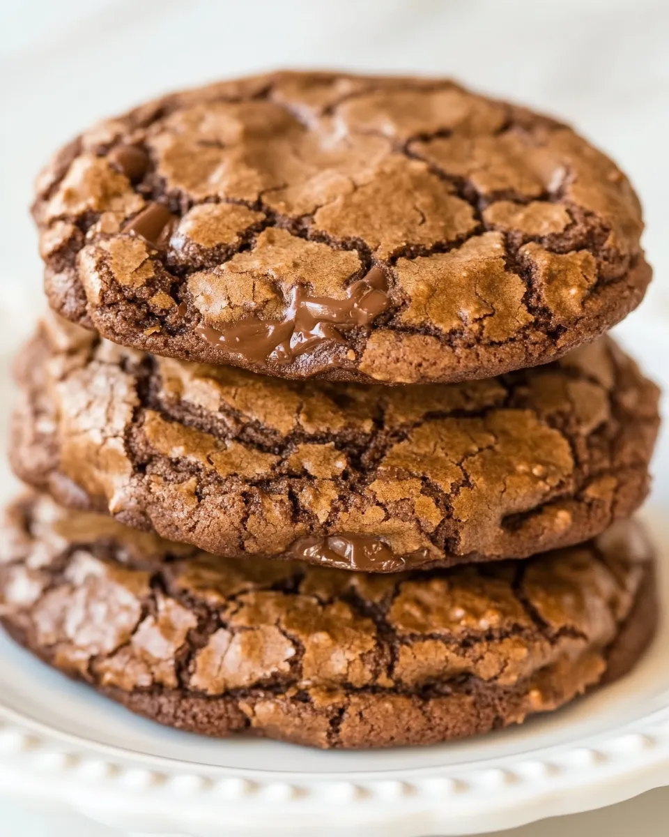 Homemade Chocolate Truffle Cookies dish photo