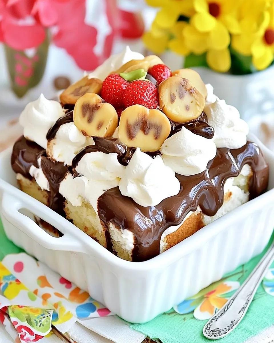 Delicious Chunky Monkey clair Cake image