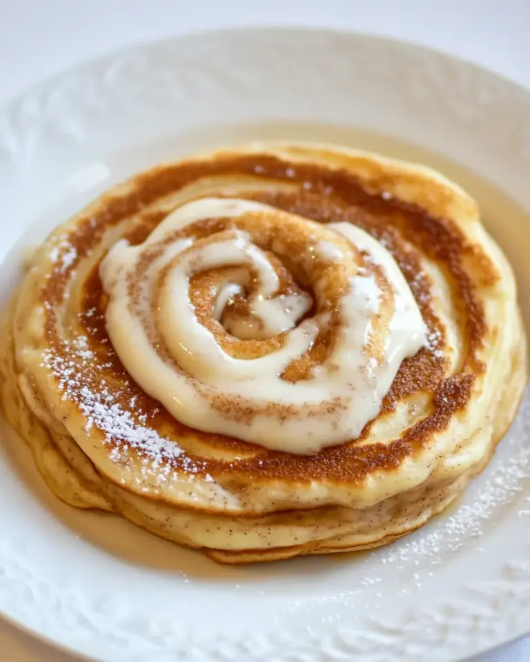 Homemade Cinnamon Bun Pancakes photo