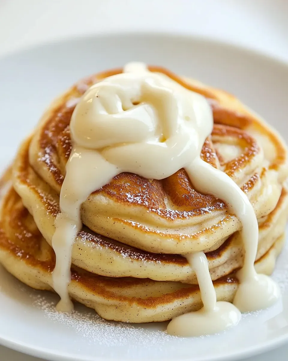 Easy Cinnamon Bun Pancakes dish photo