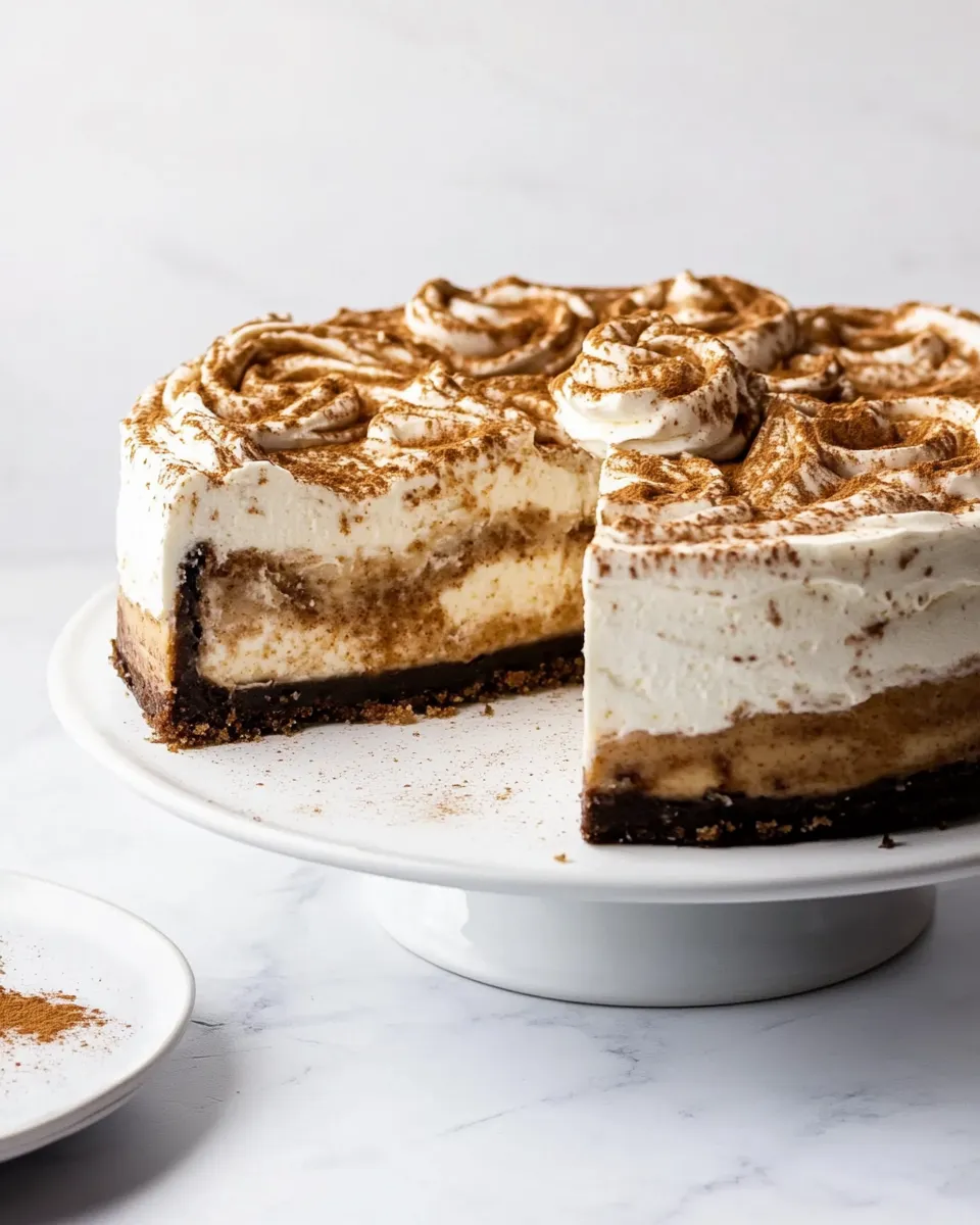 Homemade Cinnamon Roll Cheesecake recipe photo