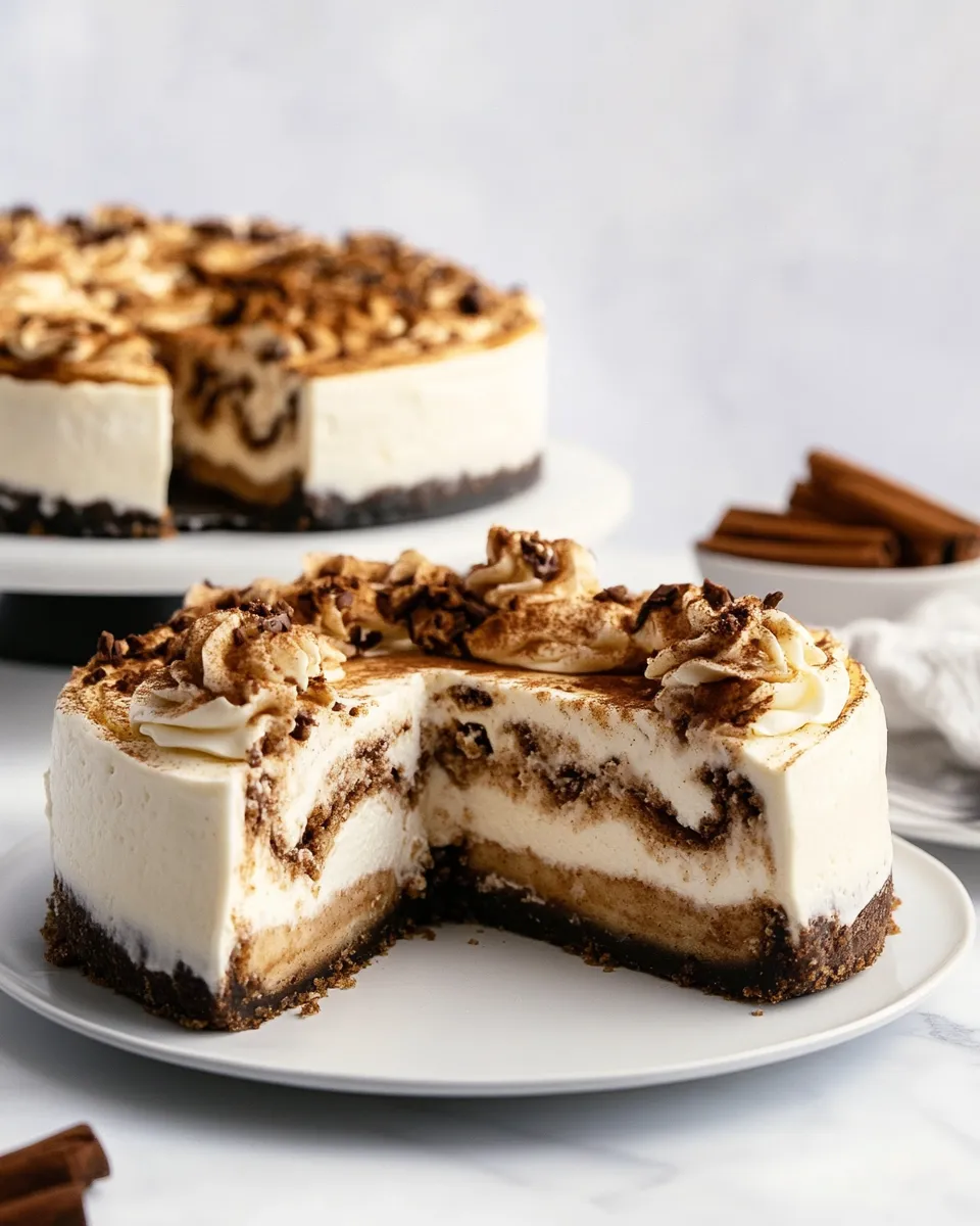 Classic Cinnamon Roll Cheesecake dish photo