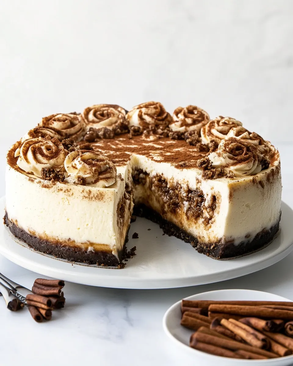 Delicious Cinnamon Roll Cheesecake picture