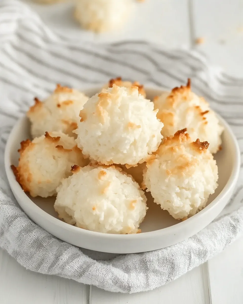 Easy Classic Coconut Macaroons Recipe image