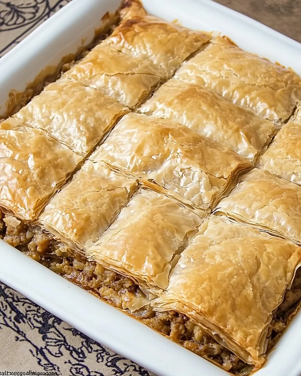 Best Classic Greek Baklava food shot
