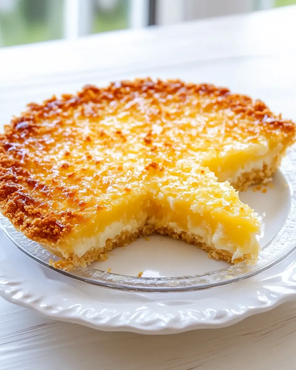 Classic Coconut Custard Magic Pie image