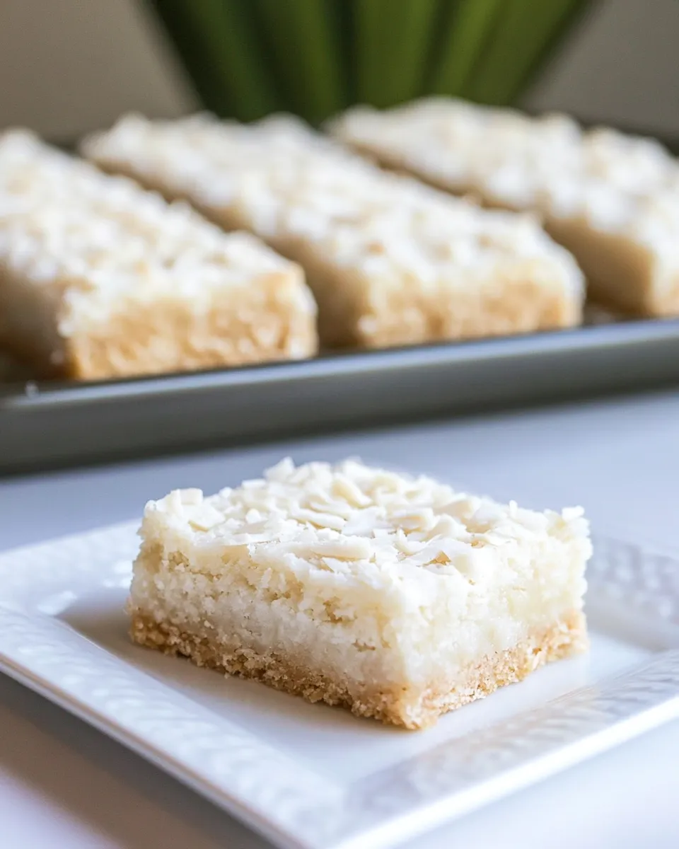 Homemade Coconut Sugar Cookie Bars recipe photo