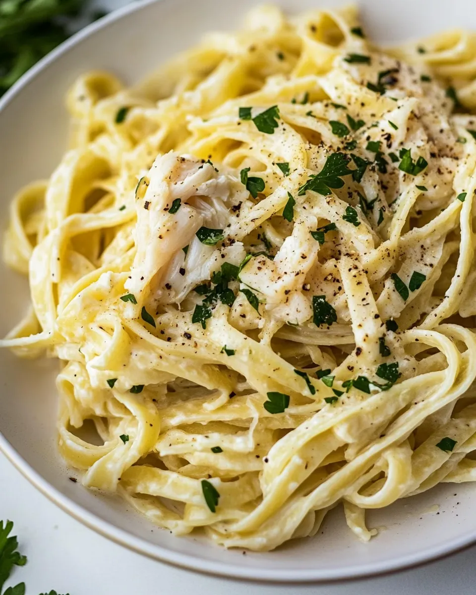 Classic Crab Fettuccine dish photo
