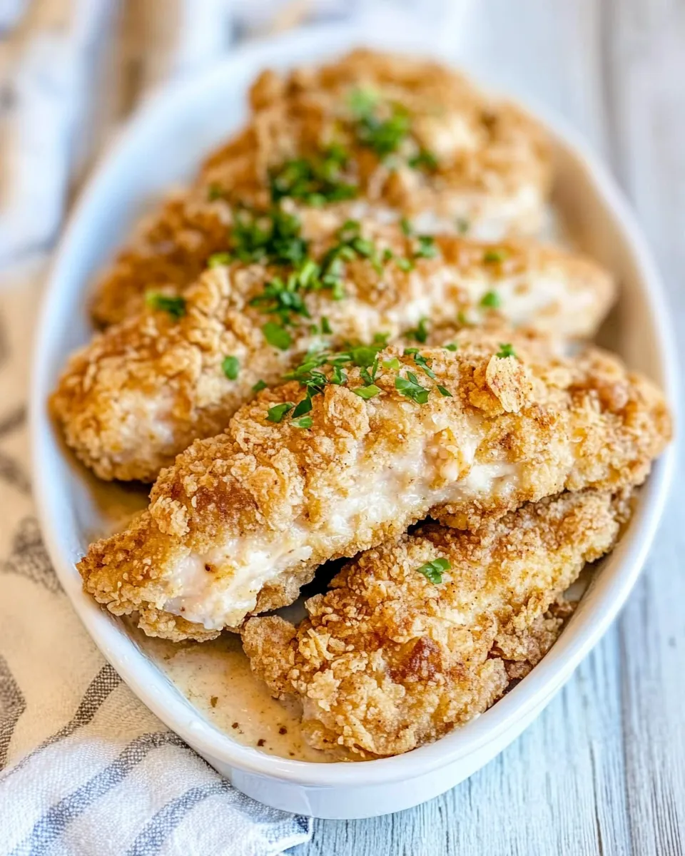 Delicious Cracker Barrel Fried Chicken Tenders plate image