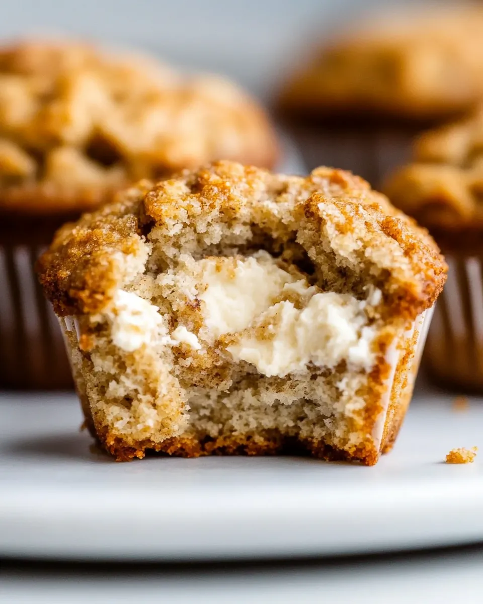 Easy Cream Cheese-Filled Almond Flour Banana Muffins (Gluten-Free) dish photo