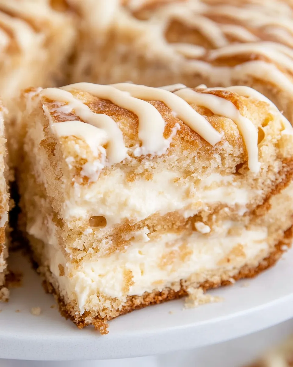 Delicious Cream Cheese Coffee Cake plate image