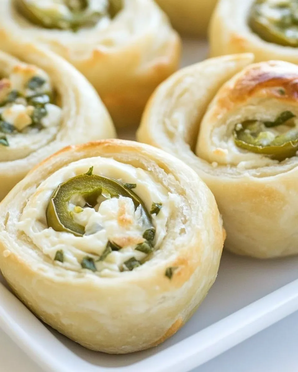 Delicious Cream Cheese Jalapeno Pinwheels plate image
