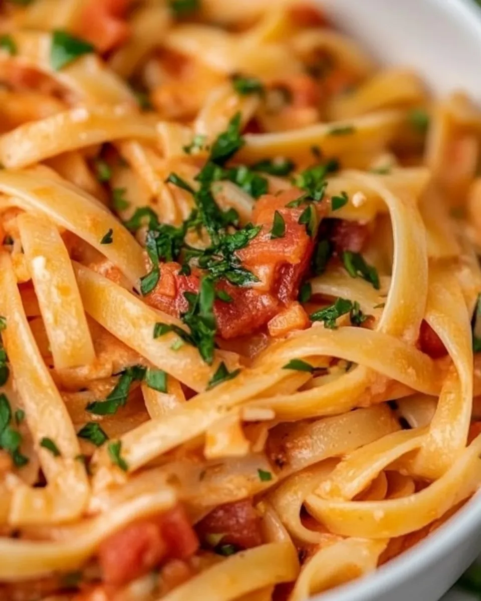 Delicious Creamy One Pot Pasta plate image