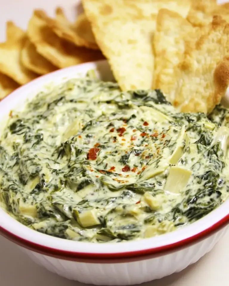 Homemade Creamy Spinach & Artichoke Dip photo
