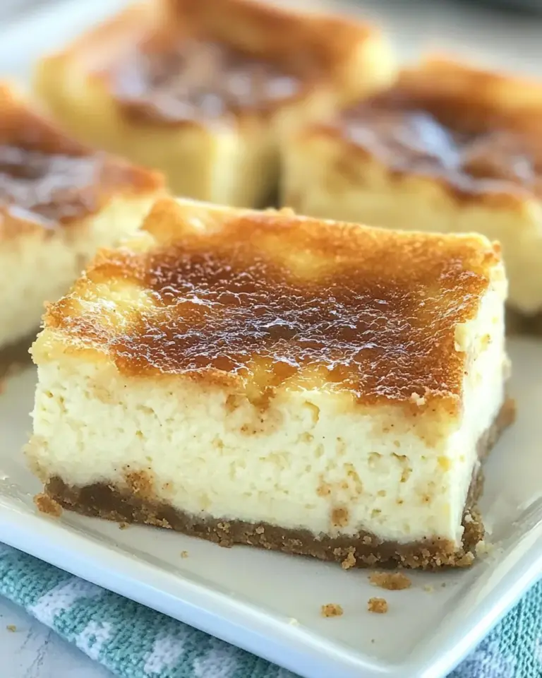 Homemade Creme Brulee Cheesecake Bars photo