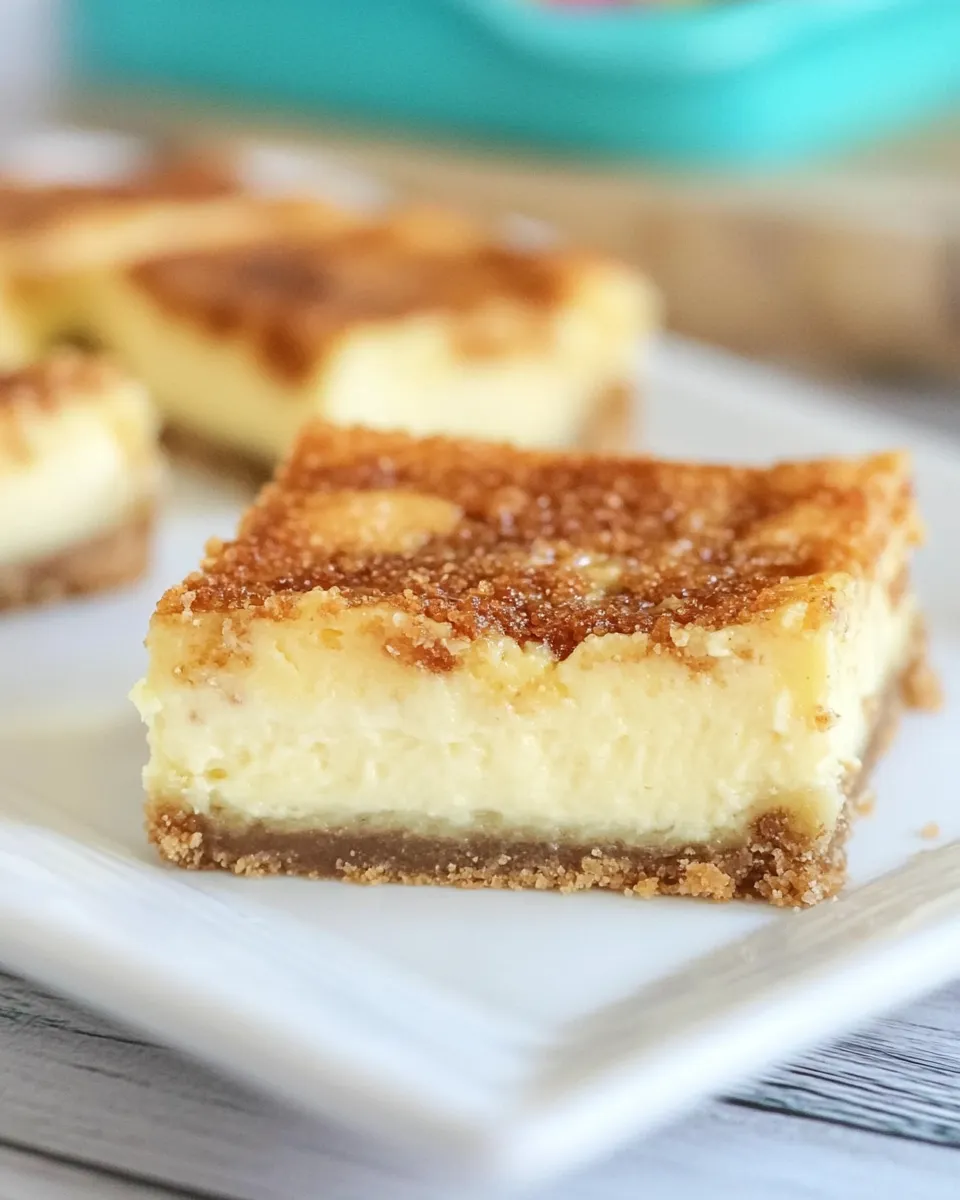 Classic Creme Brulee Cheesecake Bars image