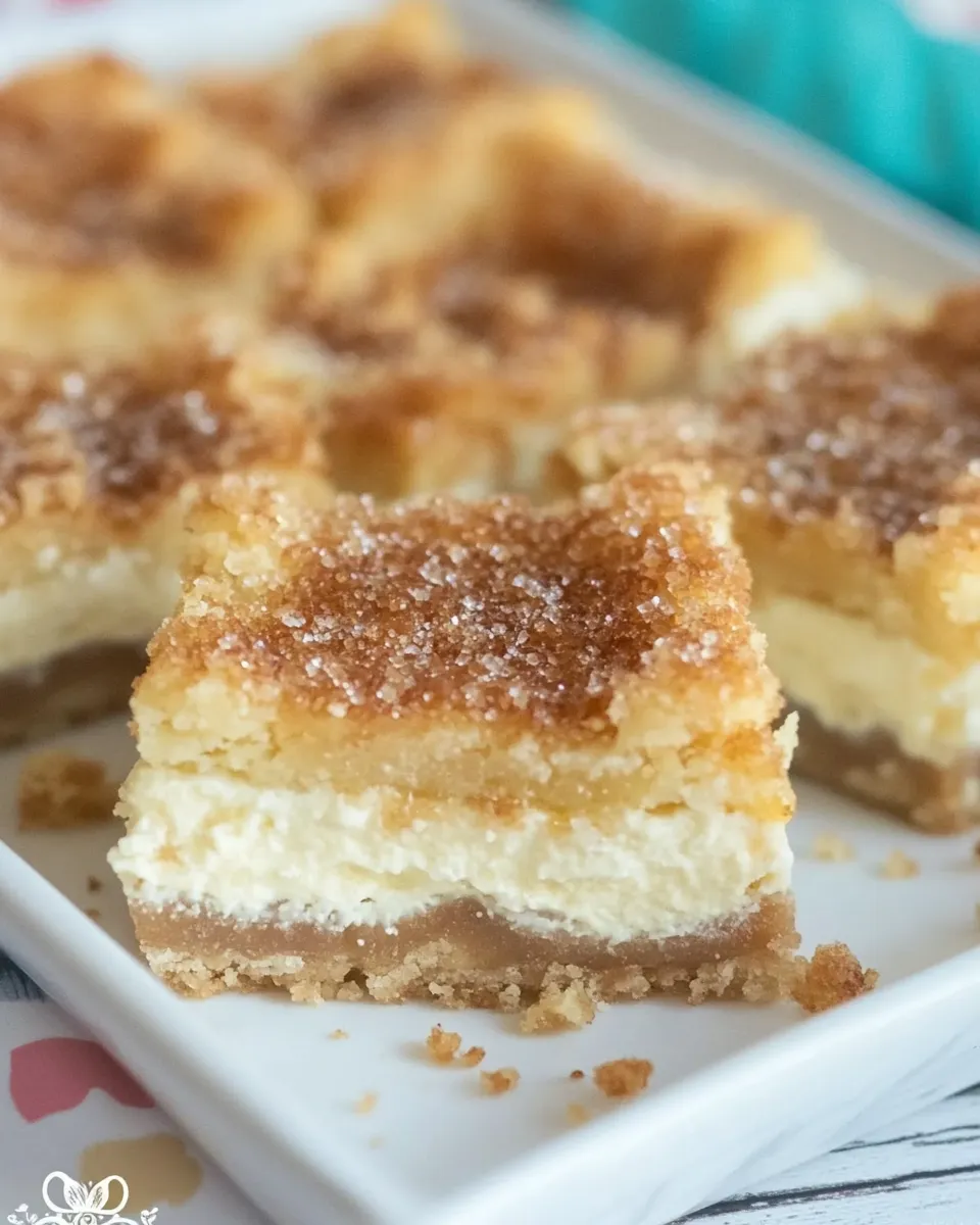 Easy Creme Brulee Cheesecake Bars recipe photo