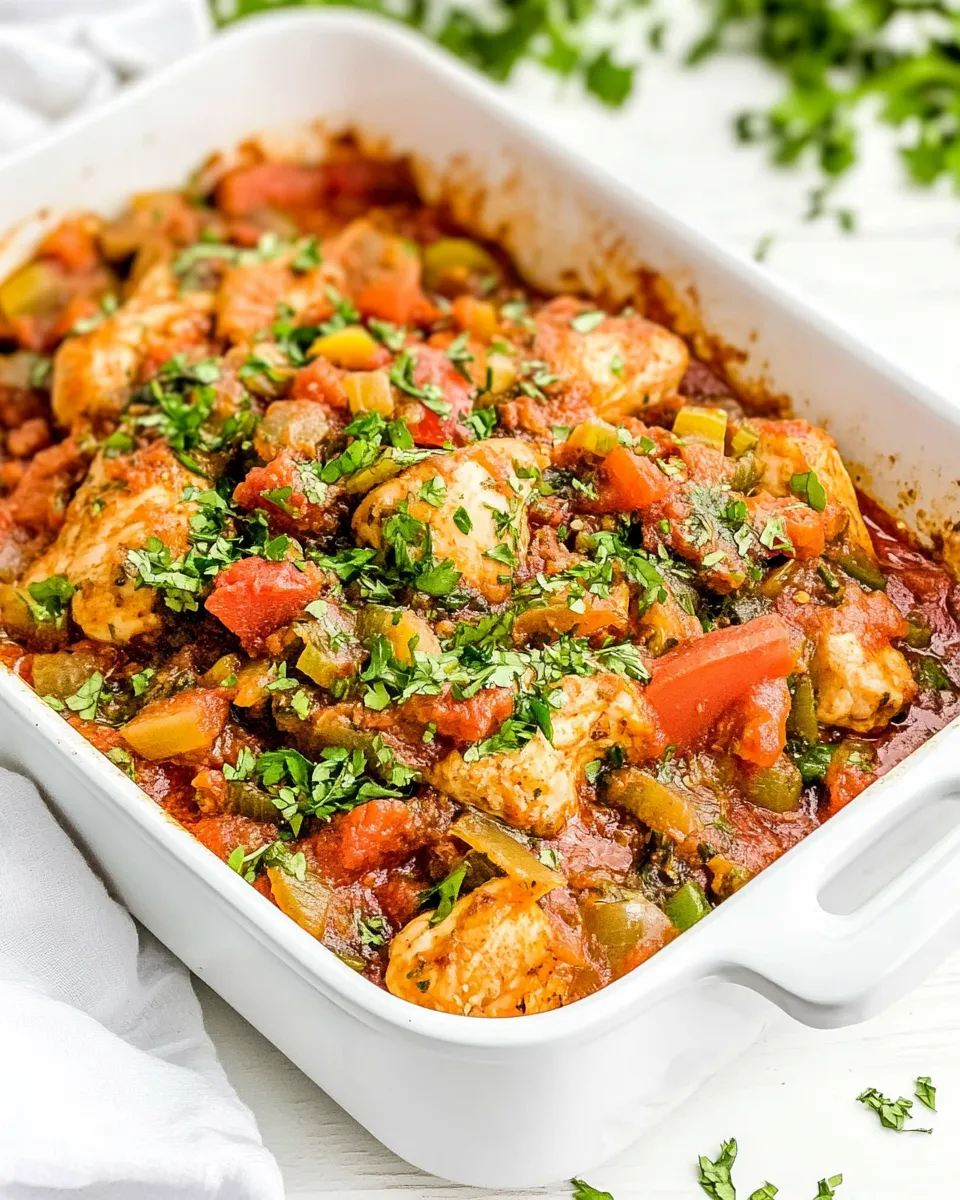 Easy Creole Chicken food shot