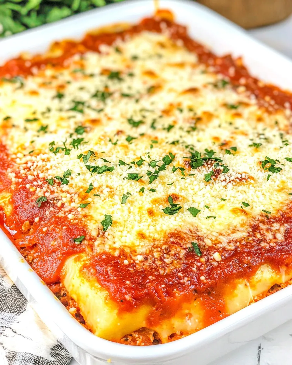 Easy Crescent Lasagna food shot