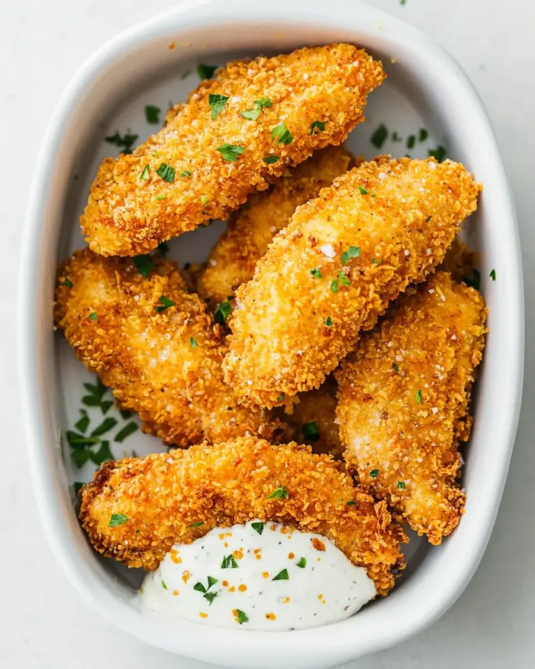 Homemade Crispy Oven Fried Chicken Tenders recipe photo