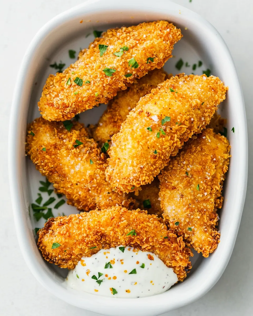 Homemade Crispy Oven Fried Chicken Tenders recipe photo