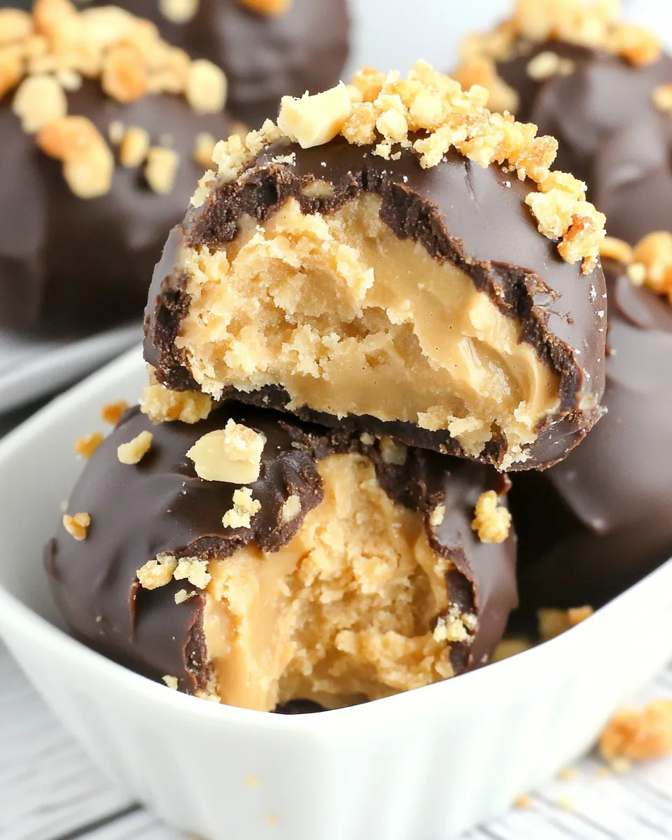 Homemade Crispy Peanut Butter Balls recipe photo
