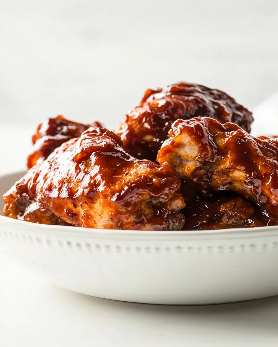 Easy Crockpot BBQ Chicken food shot