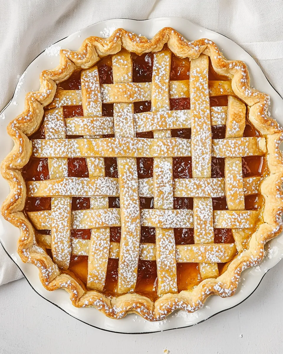 Homemade Crostata - Italian Jam Tart recipe photo