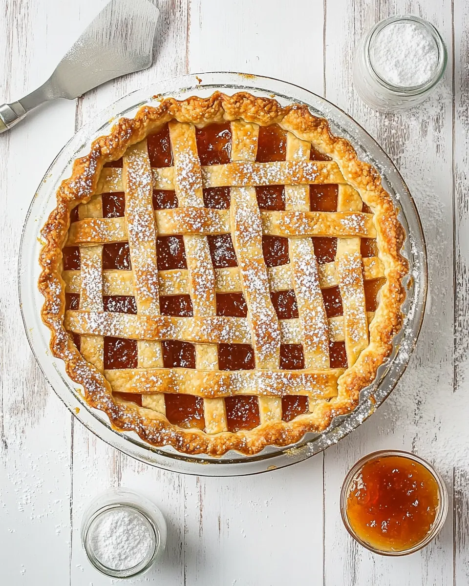 Easy Crostata - Italian Jam Tart food shot