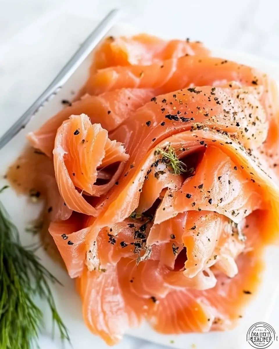 Homemade Cured Salmon Gravlax Recipe photo
