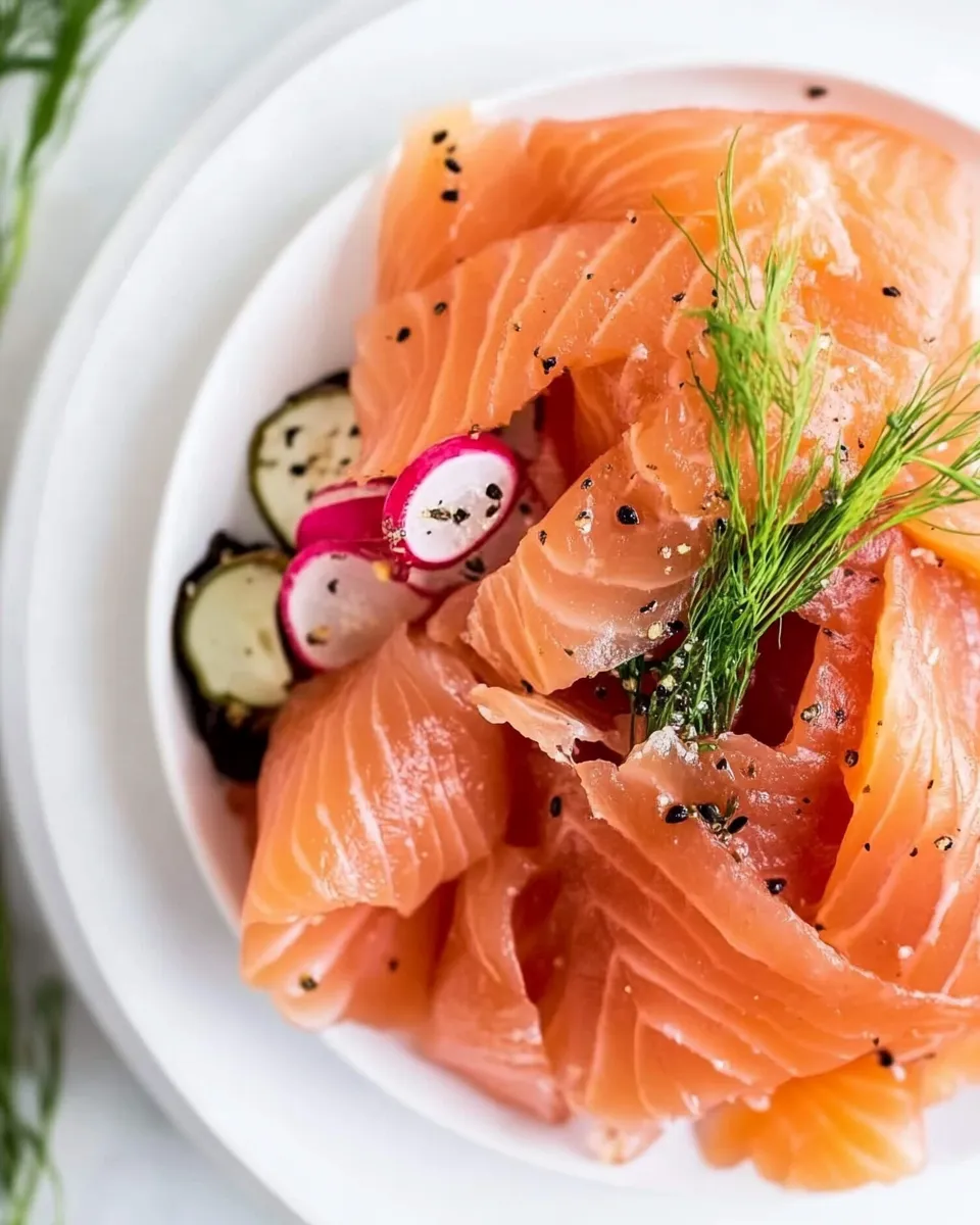 Easy Cured Salmon Gravlax Recipe shot