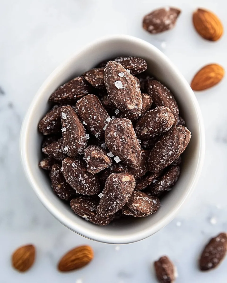Classic Dark Chocolate Almonds with Sea Salt and Turbinado Sugar (Trader Joes Copycat!) image