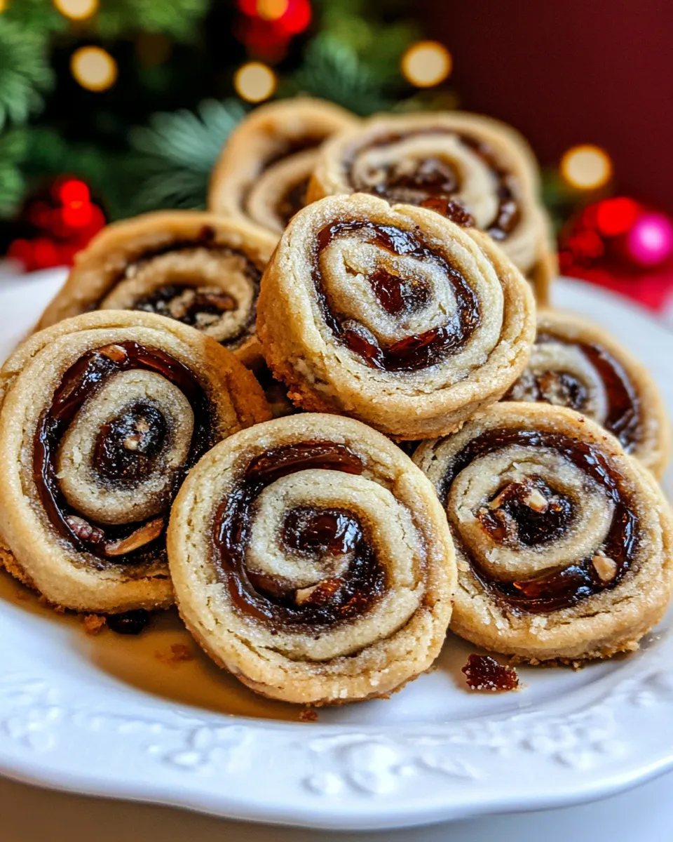 Homemade Date Nut Pinwheel Cookies photo