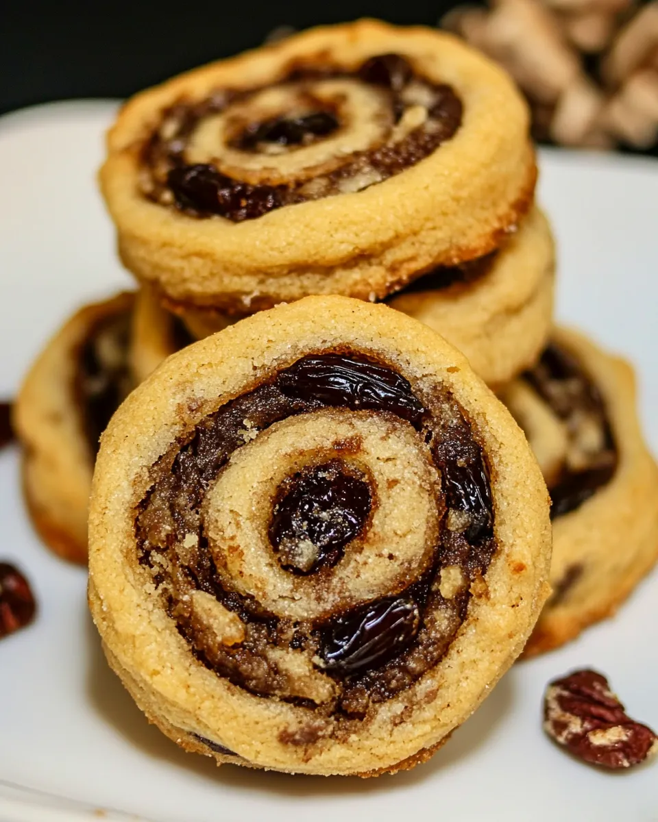 Classic Date Nut Pinwheel Cookies recipe image
