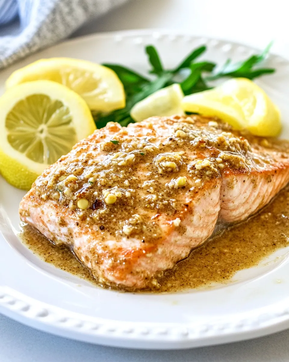 Delicious Dijon Salmon dish photo