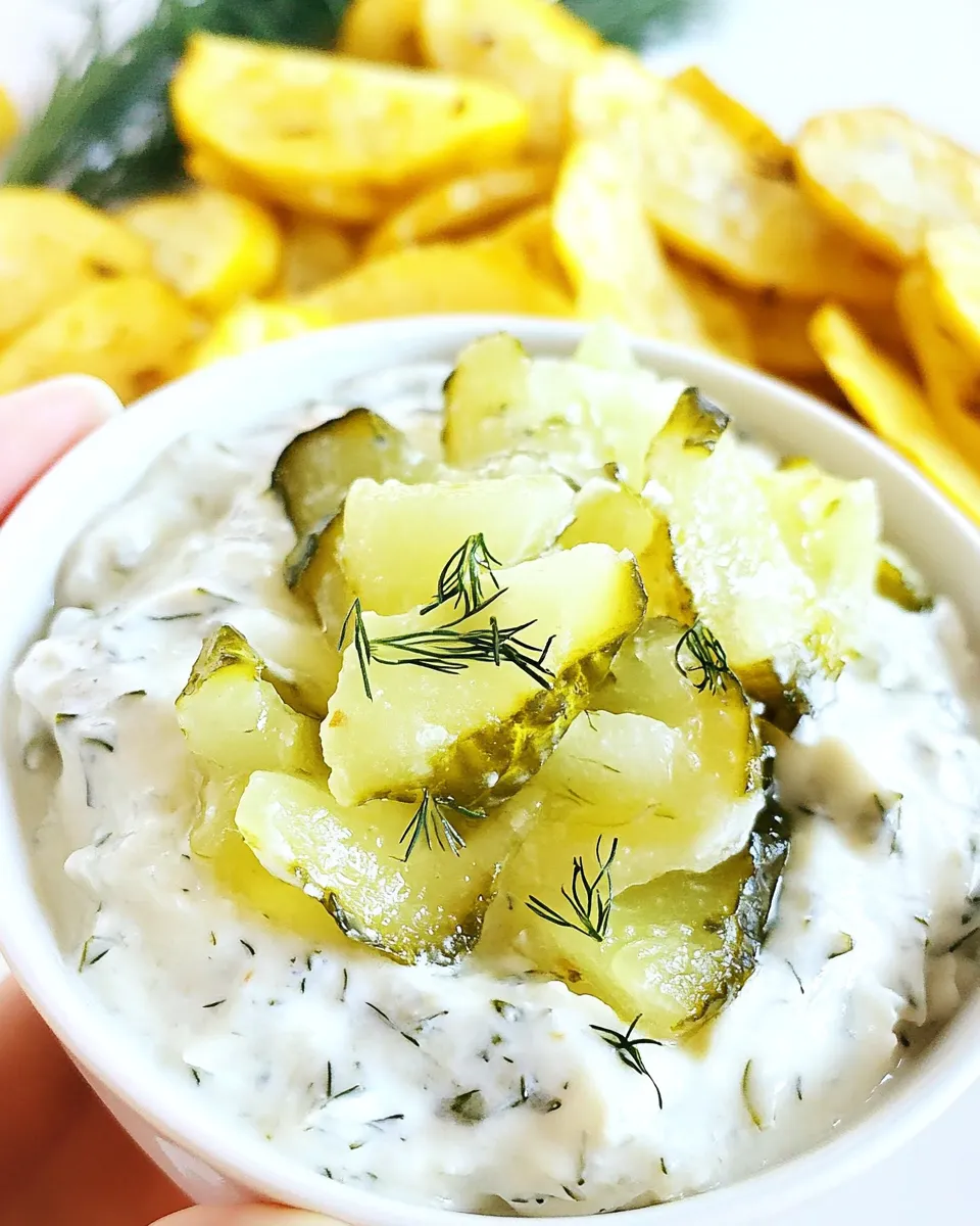 Classic Dill Pickle Dip Recipe image