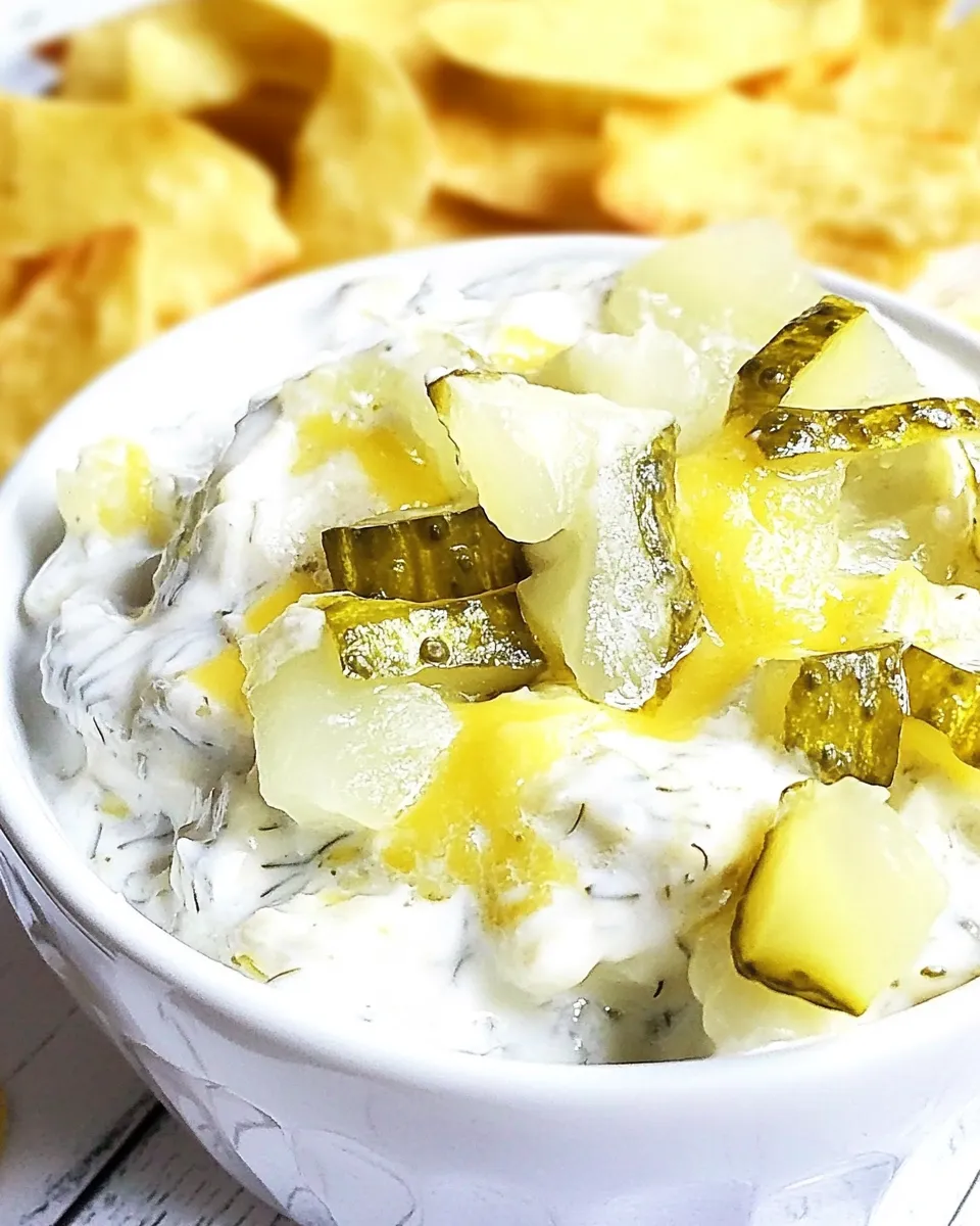 Delicious Dill Pickle Dip Recipe shot