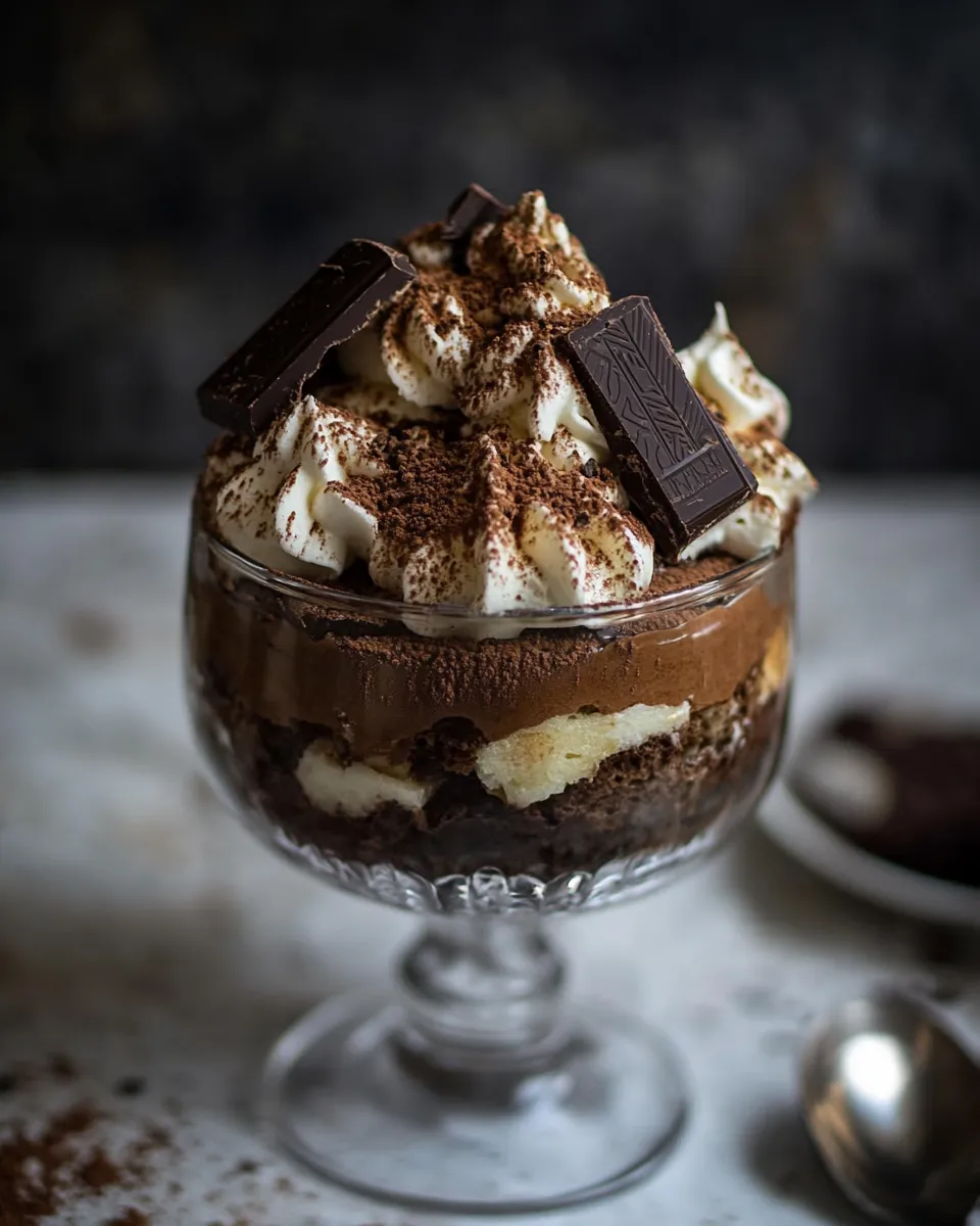 Ultimate Double Chocolate Hawaiian Tiramisu. shot