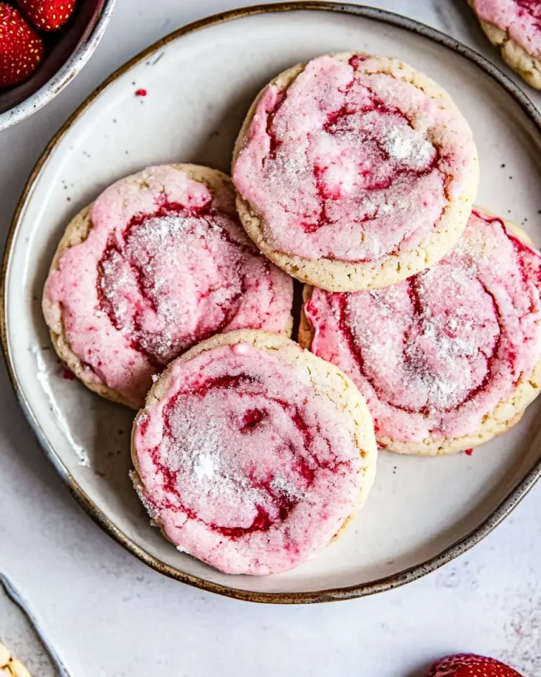 Healthy Double Strawberry Sugar Cookies. food shot