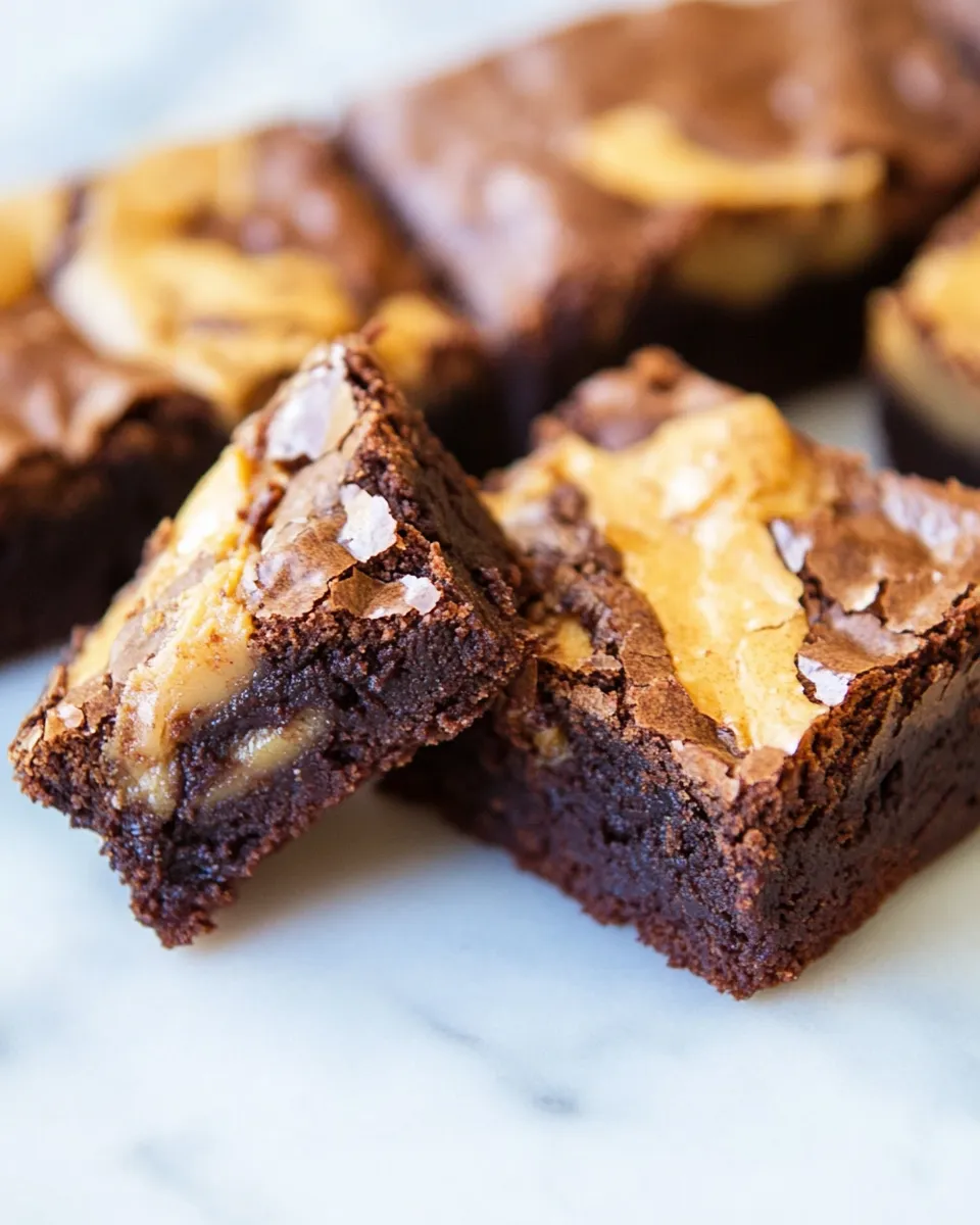 Easy Dulce de Leche Brownies food shot
