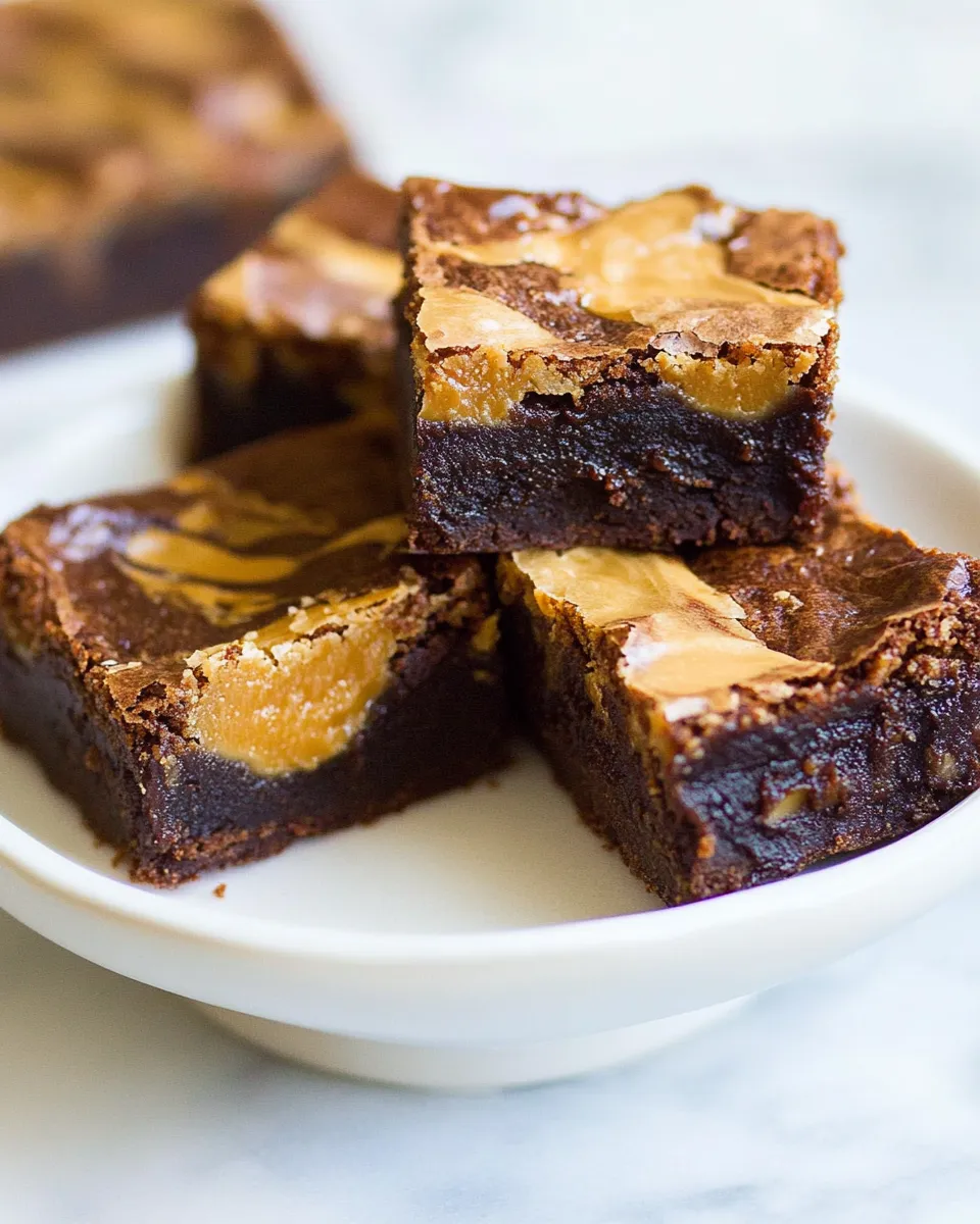 Delicious Dulce de Leche Brownies plate image