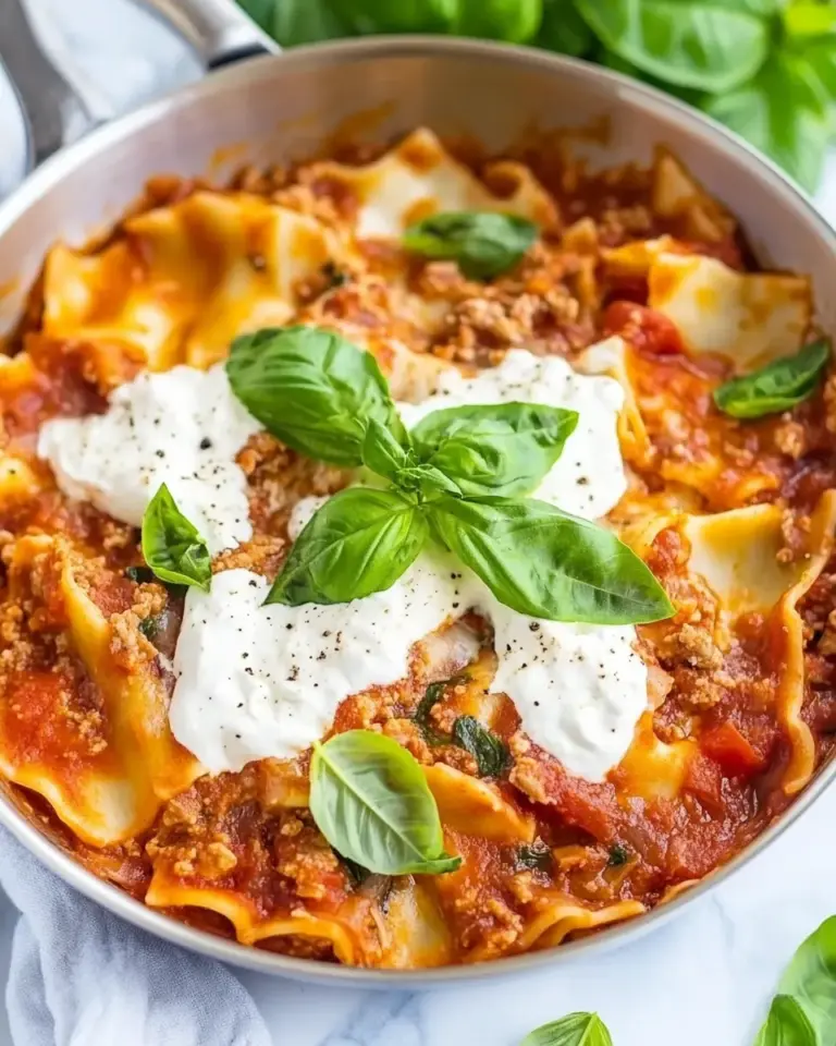 Homemade Easy 30-Minute One-Skillet Lasagna photo
