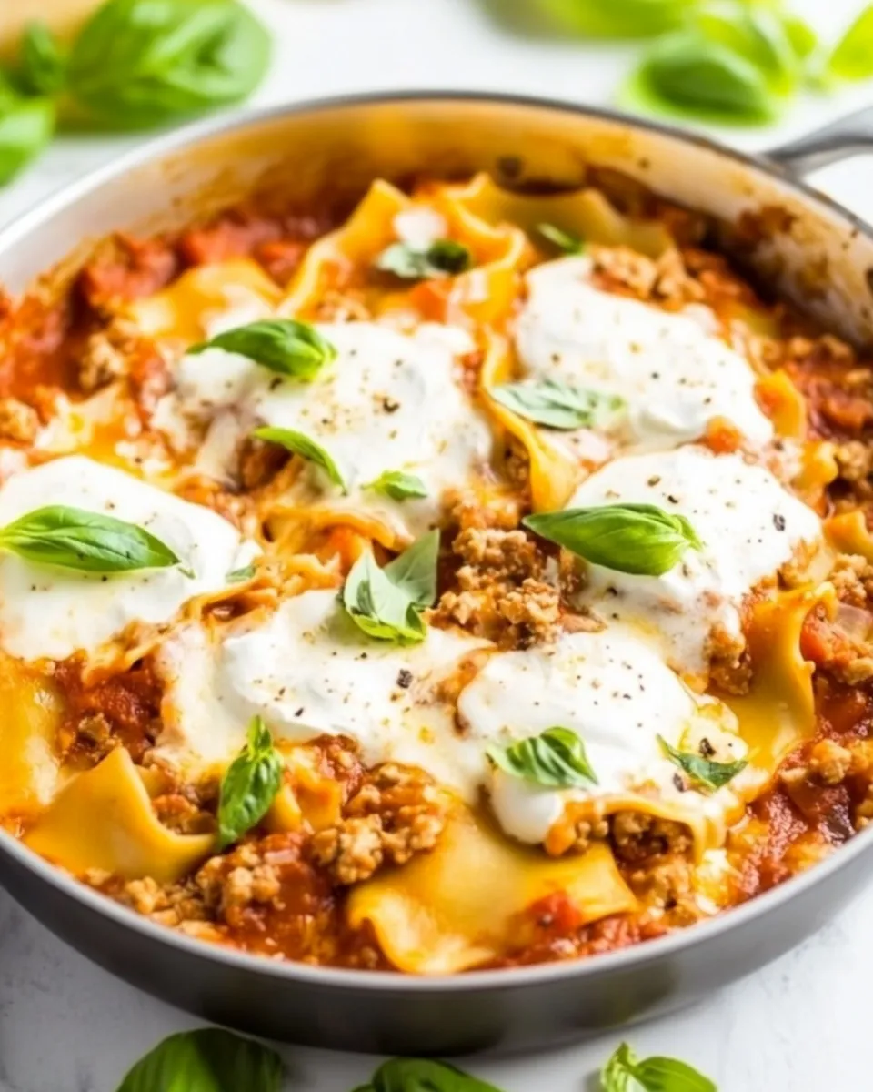 Quick Easy 30-Minute One-Skillet Lasagna dish photo