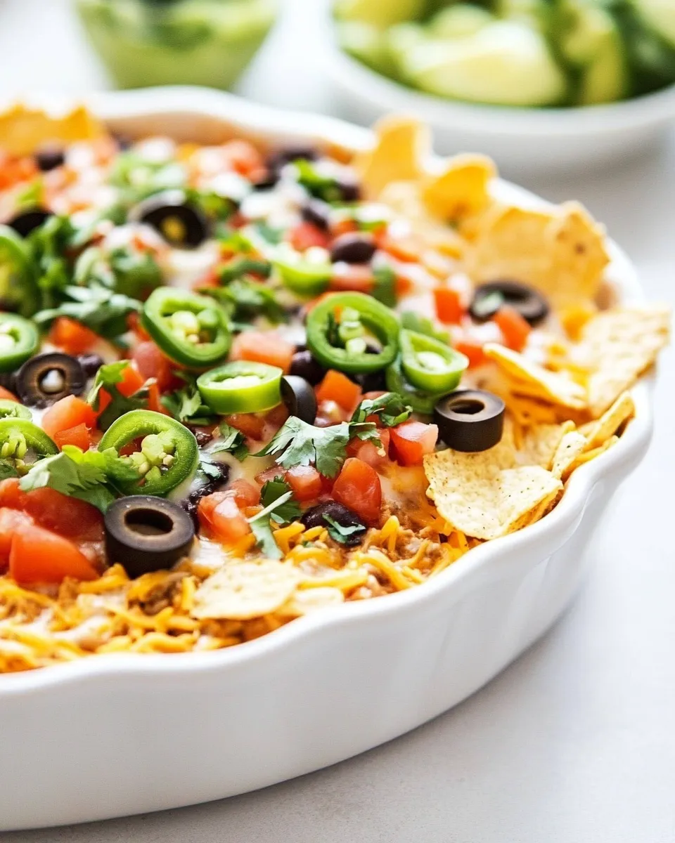 Classic Easy 7 Layer Bean Dip image